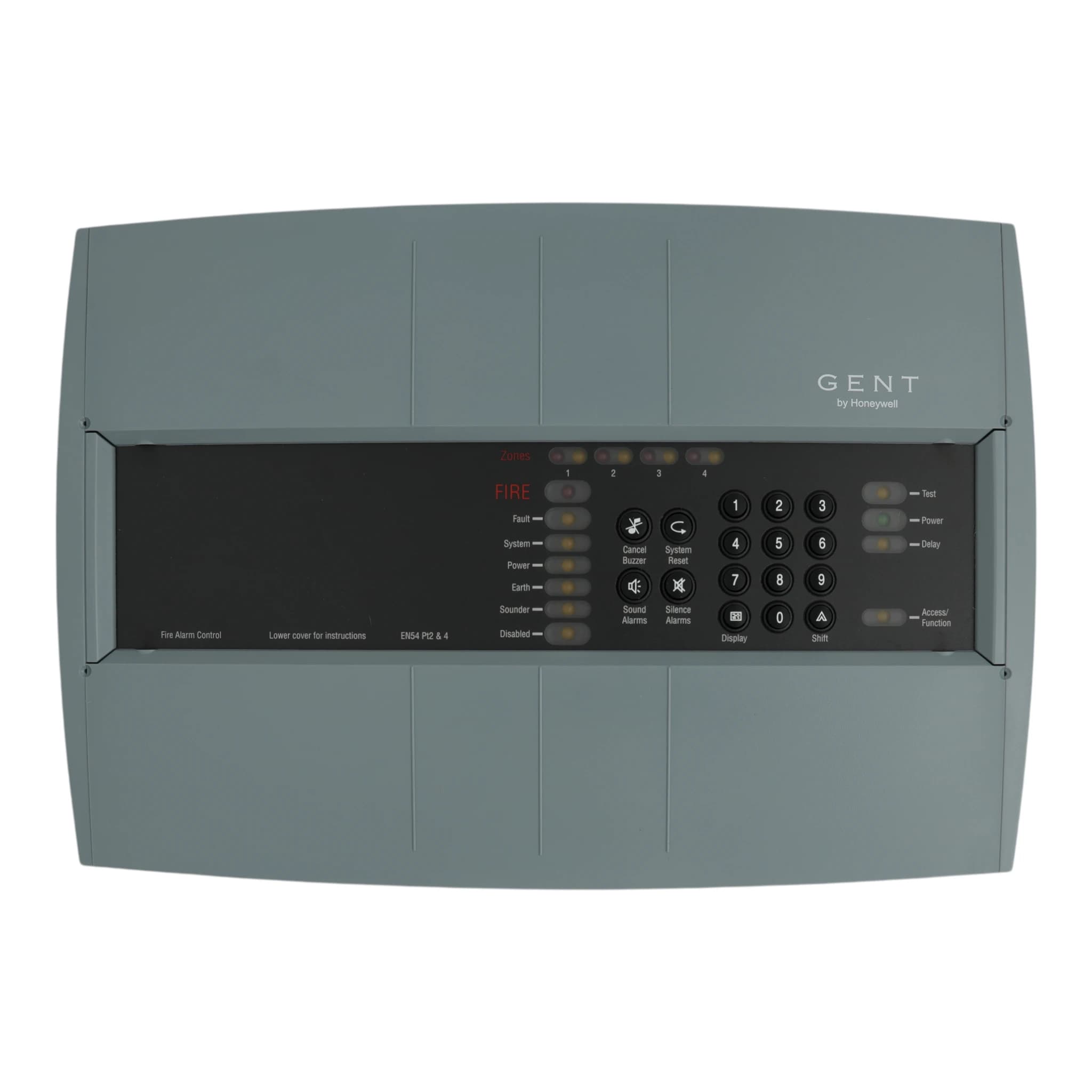 4 Zone conventional panel, EN54 less batteries