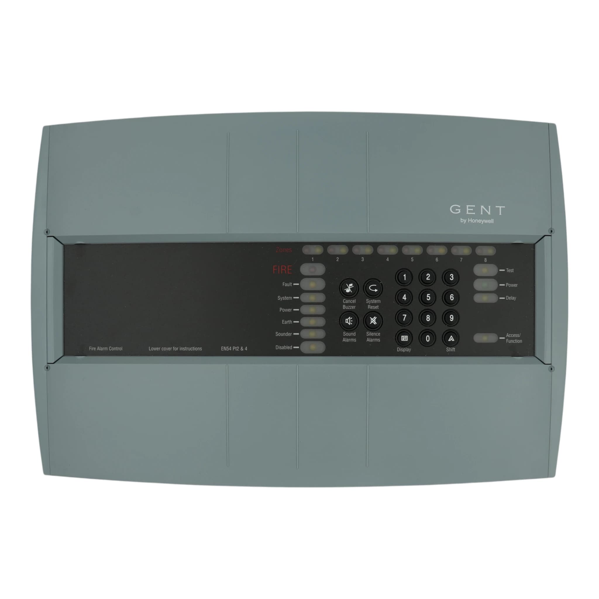 8 Zone conventional panel, EN54 less batteries